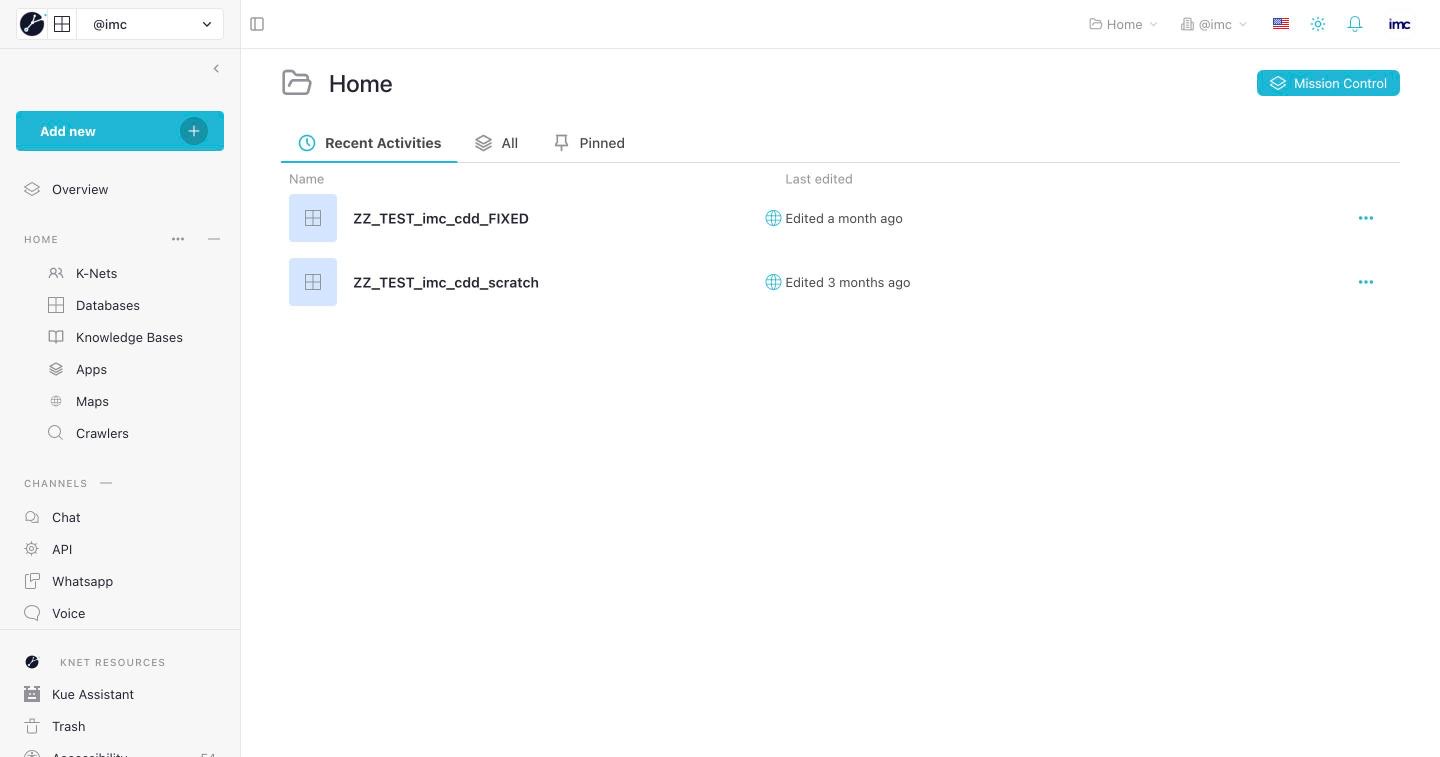 Databases home